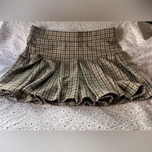 American Eagle Outfitters Houndstooth Skirt in Brown and Black